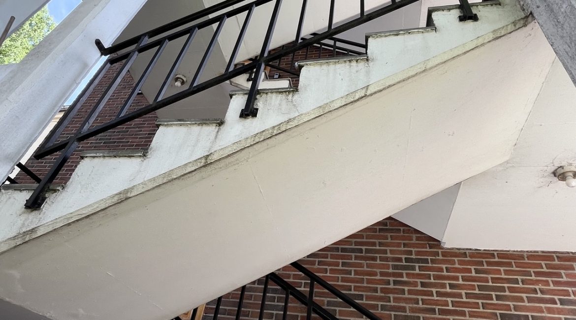 Rehabilitering av betong i utvendig trapperom Våghalsen 12 i Oslo