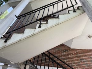 Rehabilitering av betong i utvendig trapperom Våghalsen 12 i Oslo